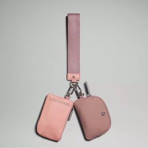 Lululemon Dual Pouch Wristlet- Pink Pastel/Twilight Rose